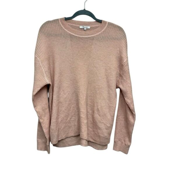 Madewell Sweaters - Madewell blush pink soft alpaca crew neck light weight sweater size medium
